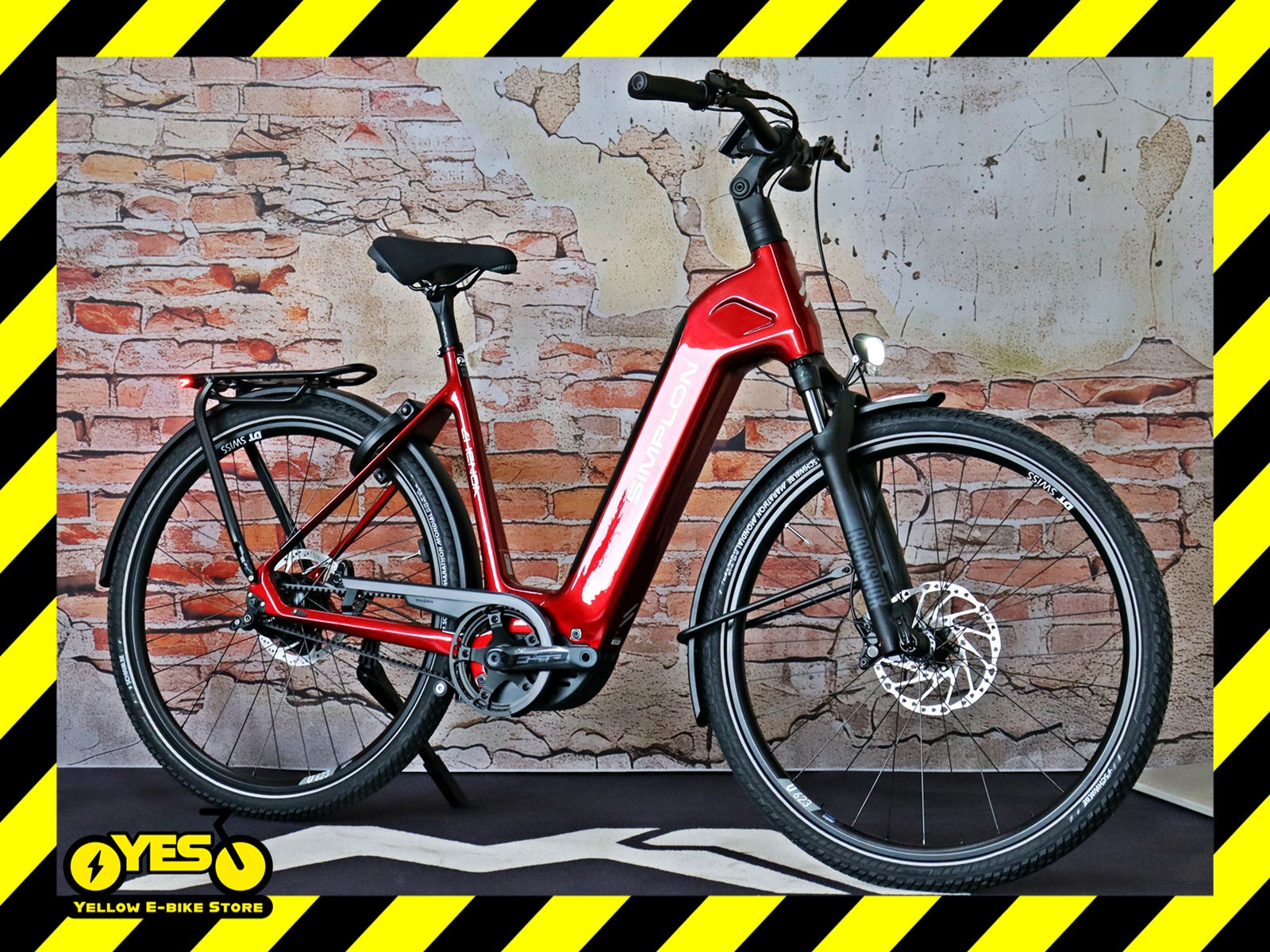 Simplo Chenoa E Low Premium+ Rohloff E14 2.0 Ruby Red (Glossy) / Silver Grey (Glossy)