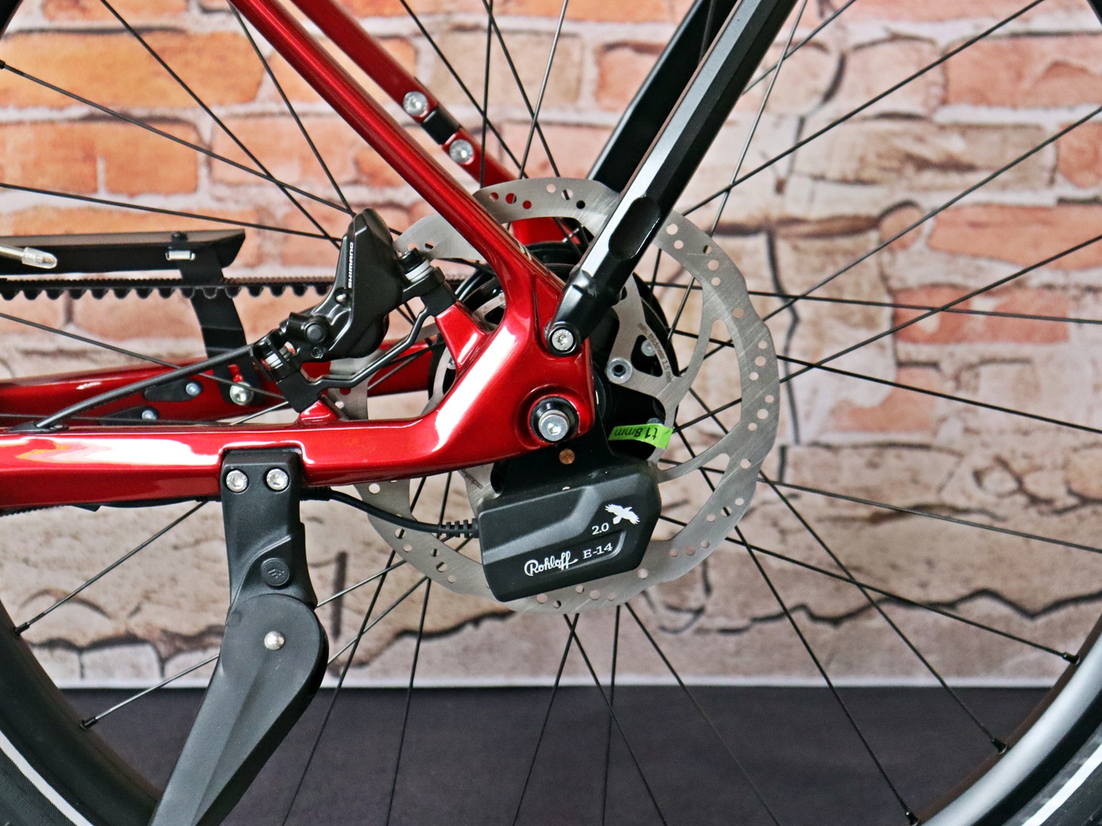 Simplo Chenoa E Low Premium+ Rohloff E14 2.0 Ruby Red (Glossy) / Silver Grey (Glossy) – Bild 20