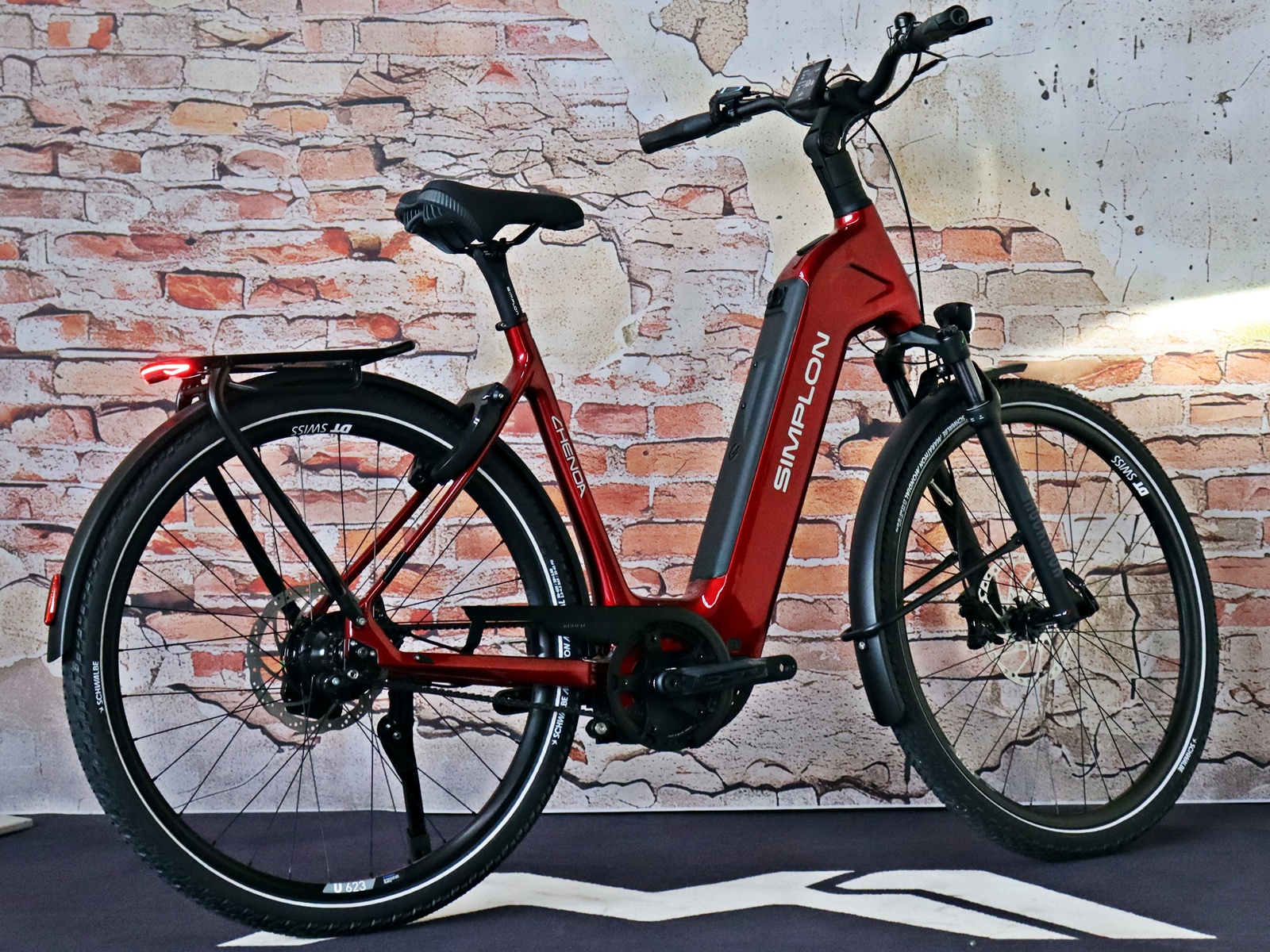 Simplo Chenoa E Low Premium+ Rohloff E14 2.0 Ruby Red (Glossy) / Silver Grey (Glossy) – Bild 5